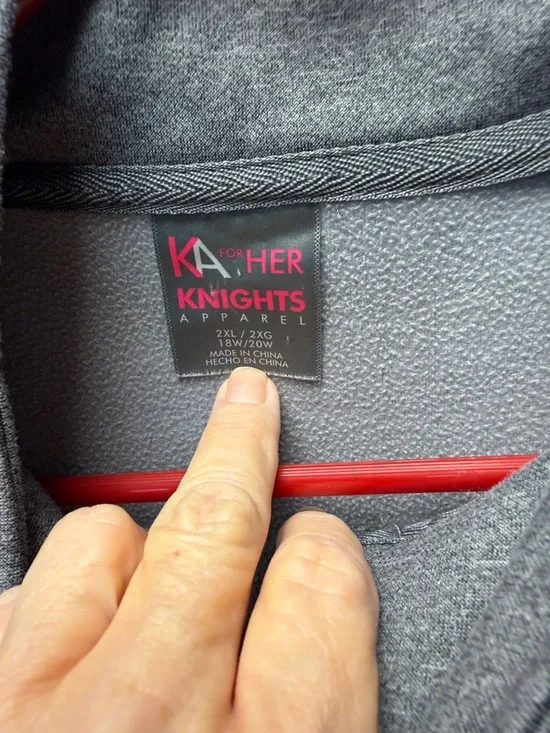 Georgia Bulldogs Grey Quarter-Zip Pullover with Red Logo - Picture 3 of 9